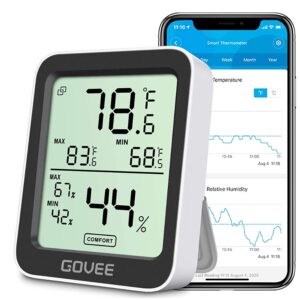 دماسنج و رطوبت سنج هوشمند گووی مدل Govee Bluetooth Hygrometer Thermometer H5075