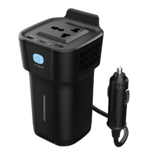 اینورتر و مبدل برق خودرو 150W پاورولوژی مدل Powerology Inverter P150INVBK