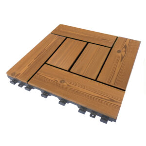 تایل ترموود شش تیکه پازلی Thermowood Tile 40x40