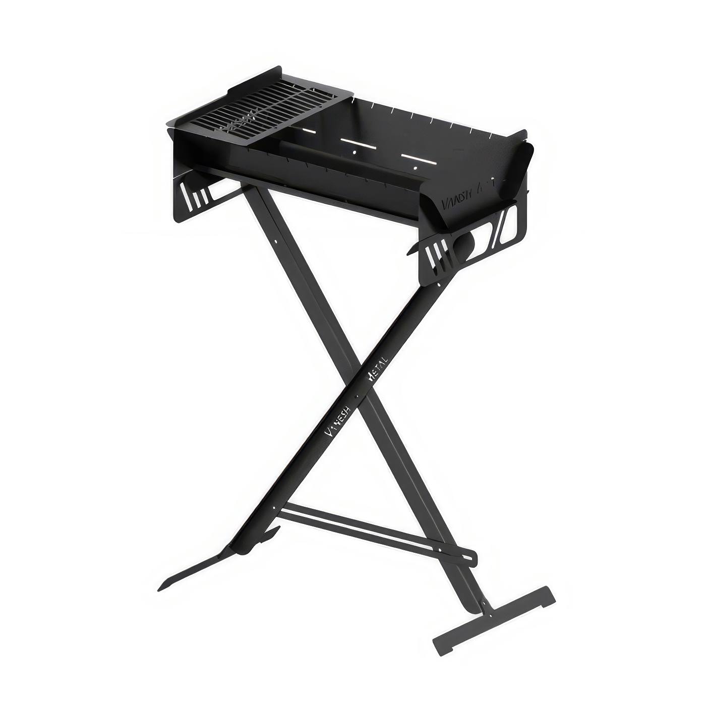 منقل پازلی ونش مدل فولادی N18 (مدل با پایه همراه با صفحه گریل کوتاه) Vansh Portable Grill