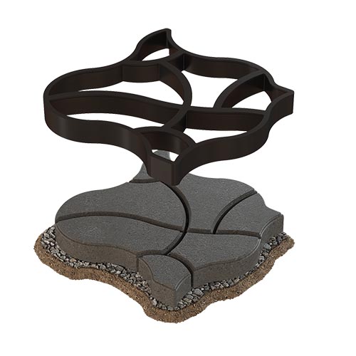 قالب سنگفرش بتن پلاست مدل BETONPLAST Paving Mold HEXARC X4040
