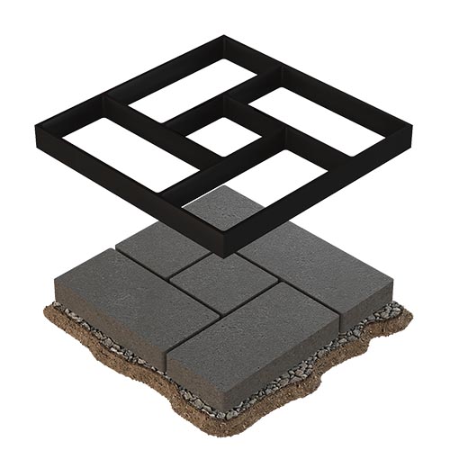 قالب سنگفرش بتن پلاست مدل BETONPLAST Paving Mold X140