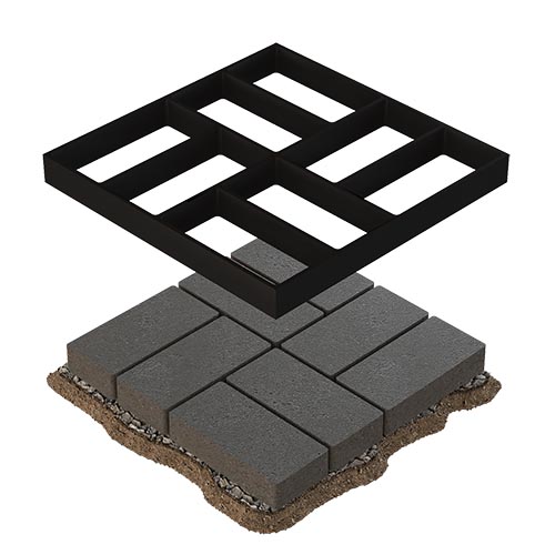 قالب سنگفرش بتن پلاست مدل BETONPLAST Paving Mold X150